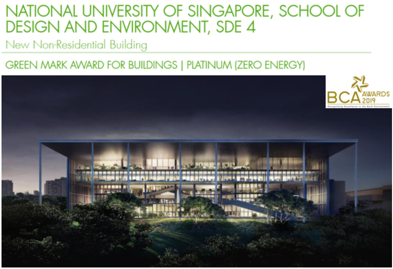 National University of Singapore, School of Design and Environment, SDE 4